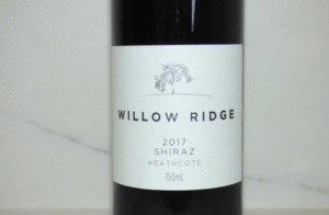 Willow Ridge Shiraz Label
